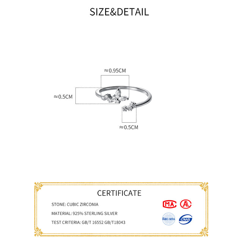 Ċirku Delikat ta' Silvers bi Zirconia Luminusa