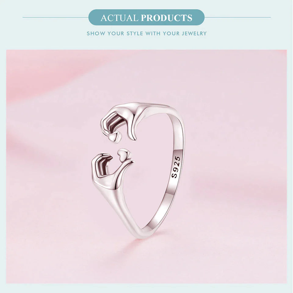 Anello tal-Imħabba Ġoġob f’925 Sterling Silver
