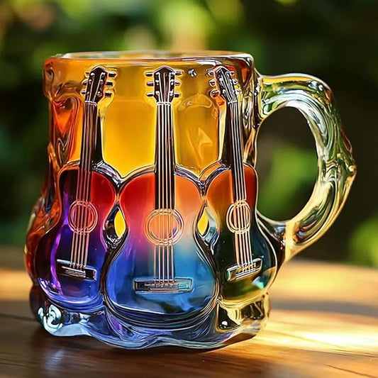 3D Guitar Mug by Manifattura Bil-Midiċi